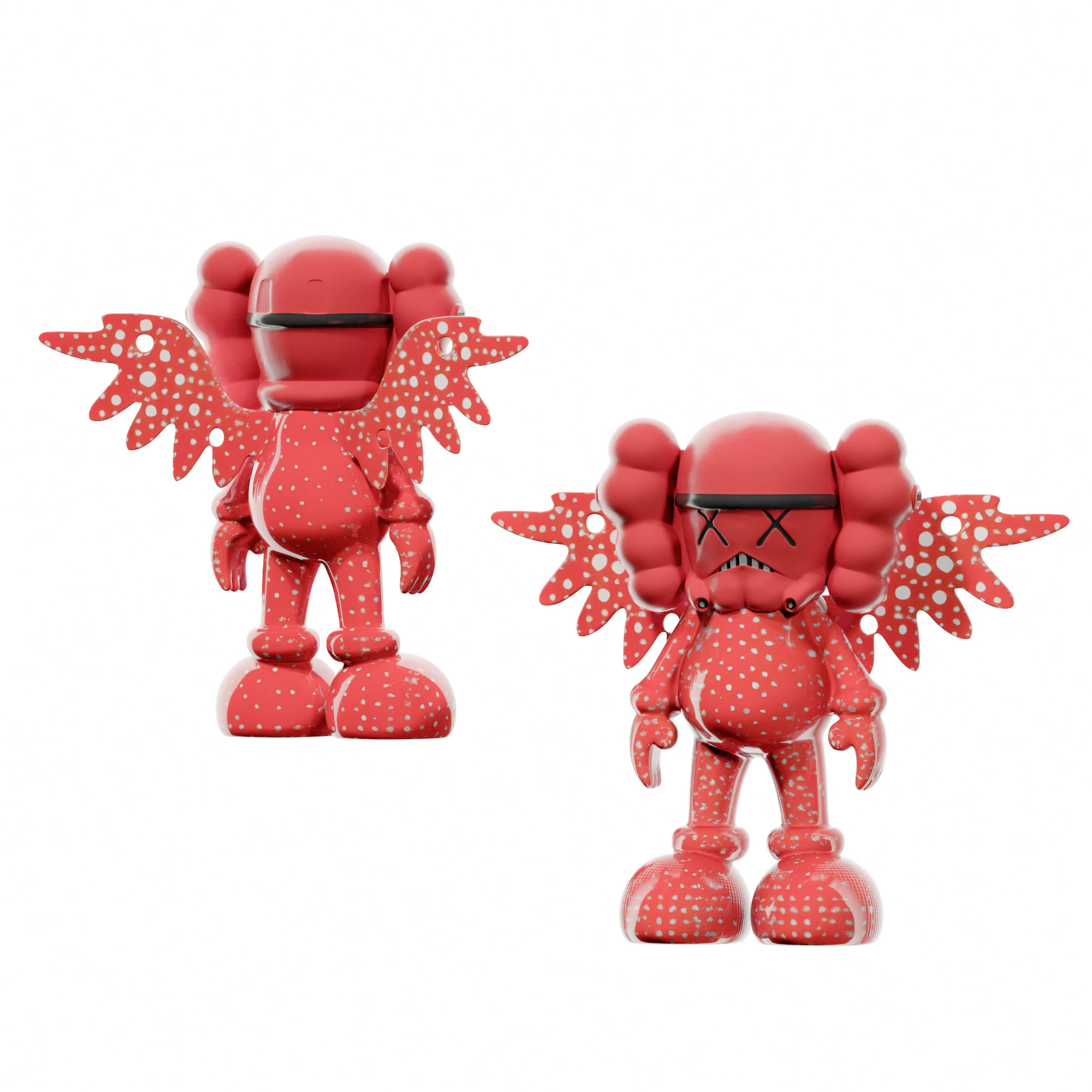 Modern trend kaws figures-cr 3D Model .c4d .max .obj .3ds .fbx .stl .blend