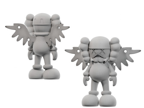 Modern trend kaws figures-cr Modelo 3D