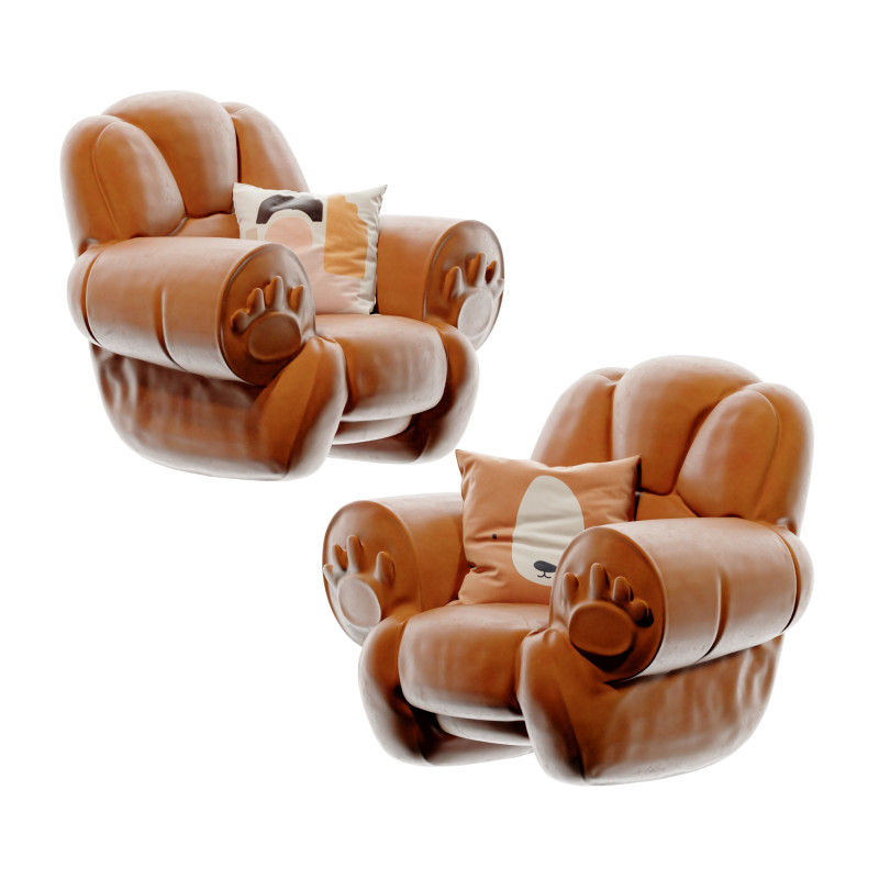 Modern childrens cartoon sofa Model 3D .c4d .max .obj .3ds .fbx .stl .blend 