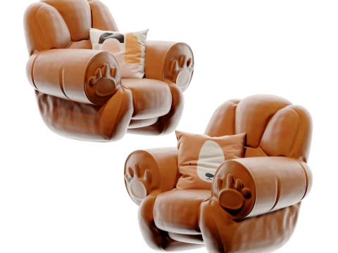 Modern childrens cartoon sofa 3D Model