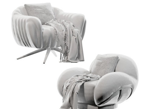 Modern pre-owned lounge chair Lounge sofa-cr 3D 모델