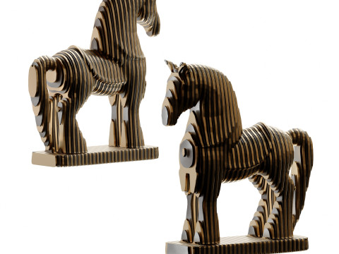New Chinese art war horse sculpture 3Dモデル