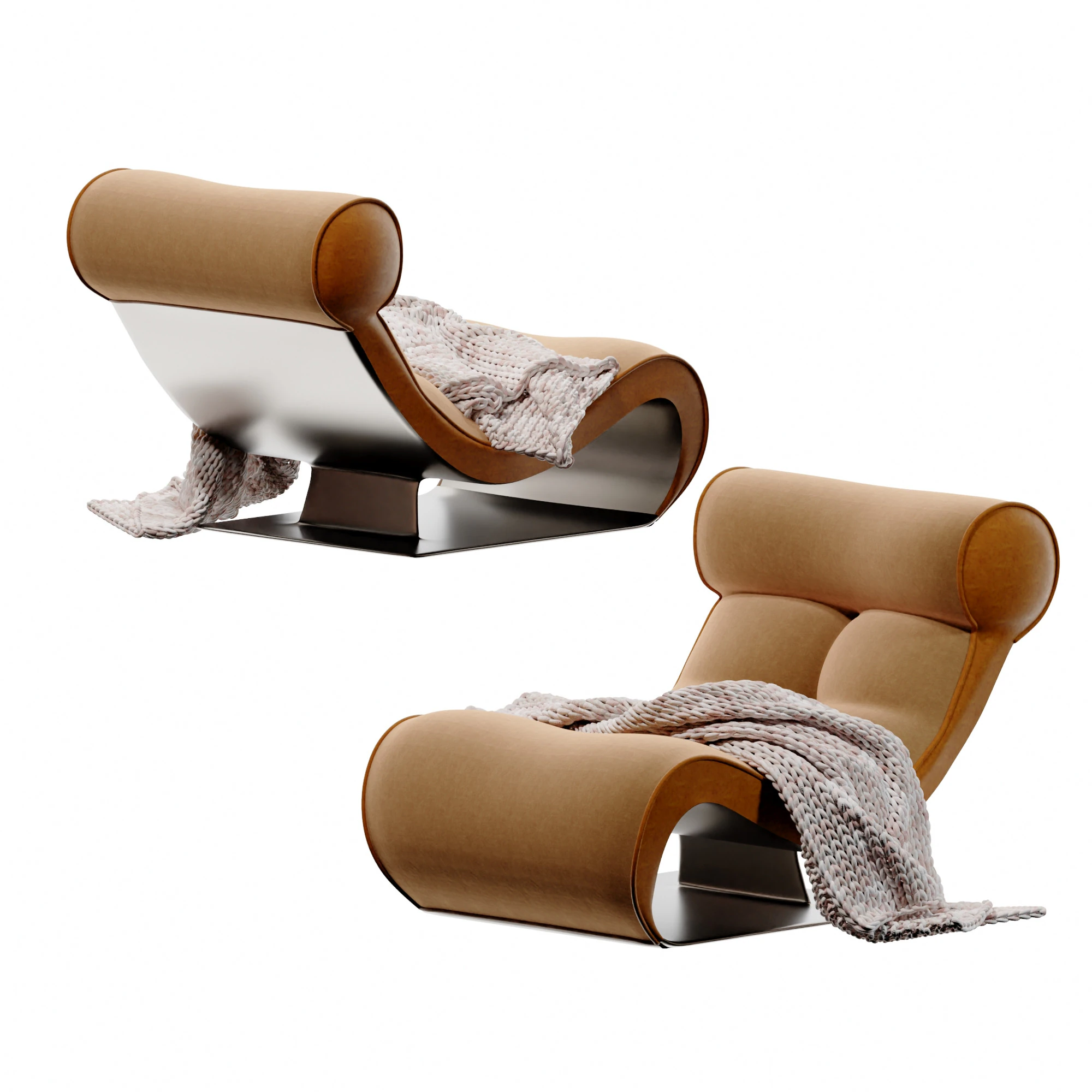 Modern luxury recliners-cr 3D Model .c4d .max .obj .3ds .fbx .stl .blend
