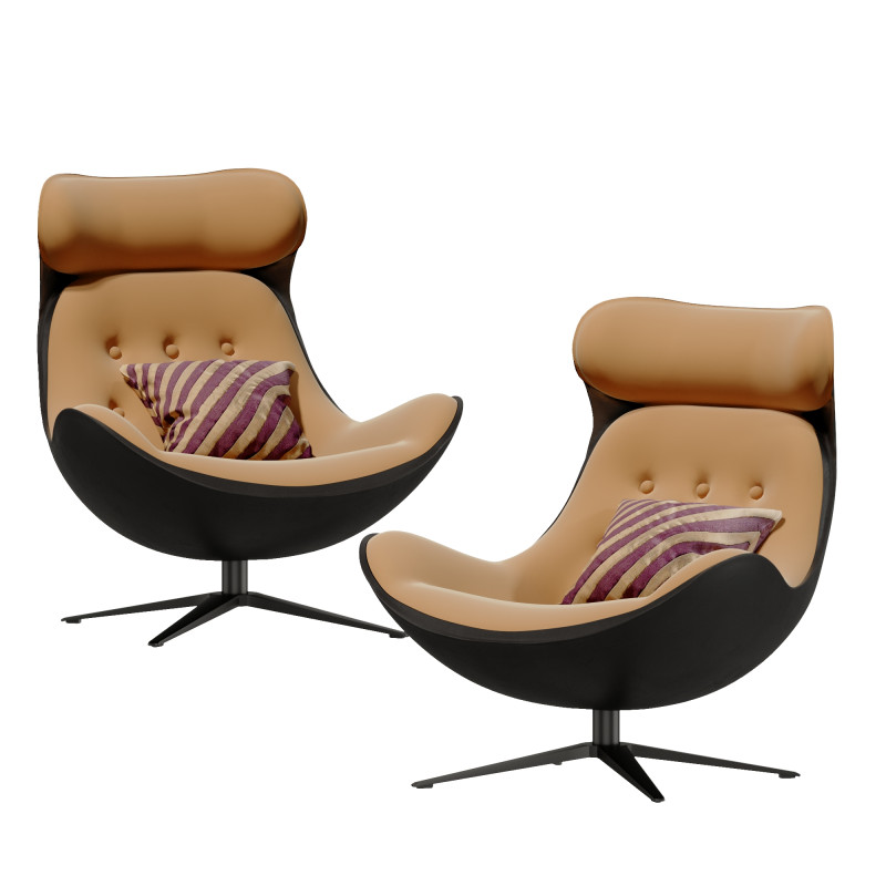 Modern lounge chairs Modelo 3D .c4d .max .obj .3ds .fbx .stl .blend 