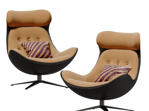 Modern lounge chairs 3D Model