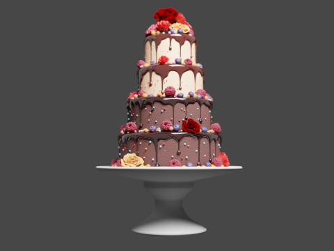 Wedding Cake 3D 模型