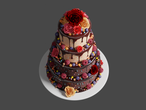 Wedding Cake 3D 模型