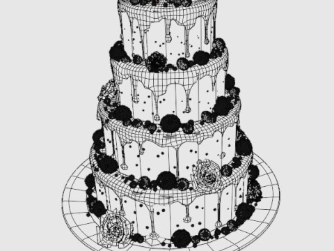 Wedding Cake 3D 模型