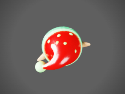 Festive Christmas Elf Chibi-Style - Holiday Decoration STL 3Dプリントモデル