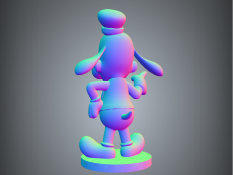 Chibi-Style Goofy 3D Printable Model - Playful Pose 3D Модель