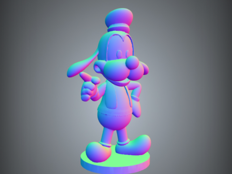 Chibi-Style Goofy 3D Printable Model - Playful Pose 3D Модель