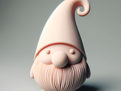 Whimsical Gnome Charm Model 3D