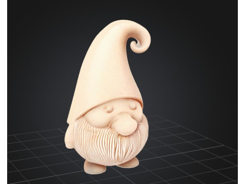 Whimsical Gnome Charm Model 3D