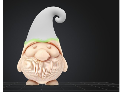 Whimsical Gnome Charm Model 3D