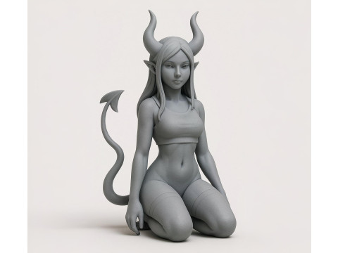 Demon girl - devil wear 3D मॉडल