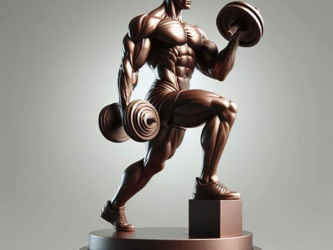 Gespierde figuur tillen 3D printmodel