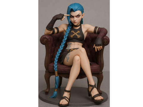 Jinx from Arcane 3D 프린트 모델