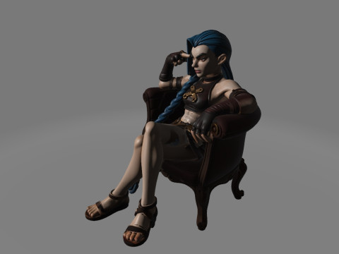 Jinx from Arcane 3D प्रिंट मॉडल