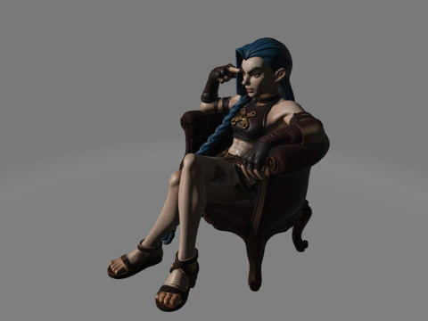 Jinx from Arcane 3D Print Model