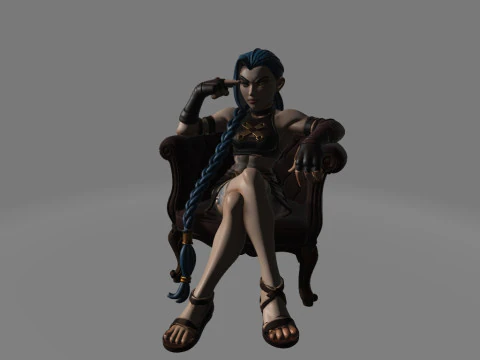 Jinx from Arcane 3D Print Model