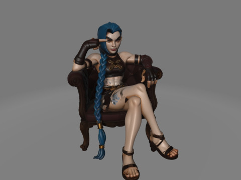 Jinx from Arcane 3D प्रिंट मॉडल