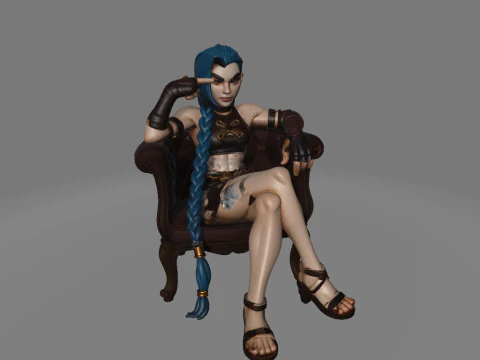 Jinx from Arcane 3D Print Model