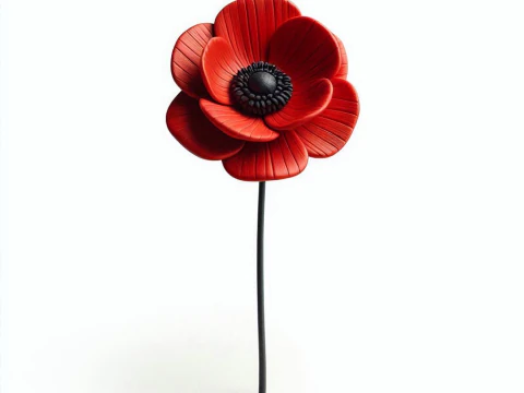 Anemonen voor de regen Een herdenkingshulde 3D printmodel