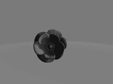 Anemones Before the Rain A Memorial Tribute 3D Print Model