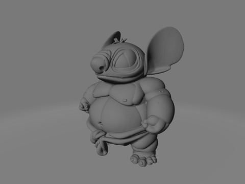 Sumo Stitch The Mischievous Heavyweight 3D Принт Модель