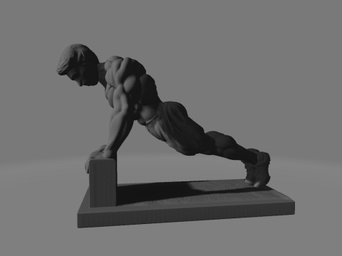 Push Up Gym Athlete Modelo de impresión 3D