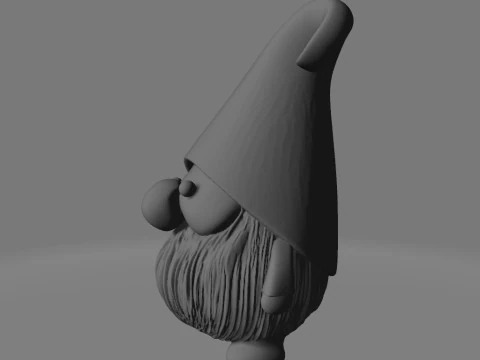Whimsical Gnome Charm 3D Print Model