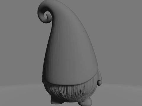 Whimsical Gnome Charm 3D Print Model