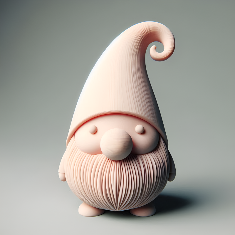 Whimsical Gnome Charm 3D 打印模型 .c4d .max .obj .3ds .fbx .stl .blend