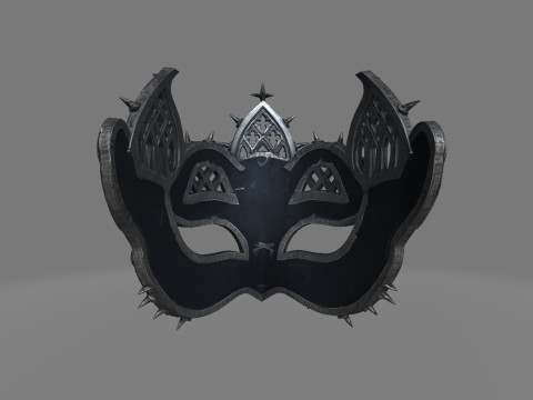 Gothic Carnival-Style 3D Mask for Display Model do druku 3D