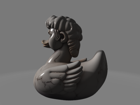 Rubber Duck David A Renaissance Twist 3D 打印模型