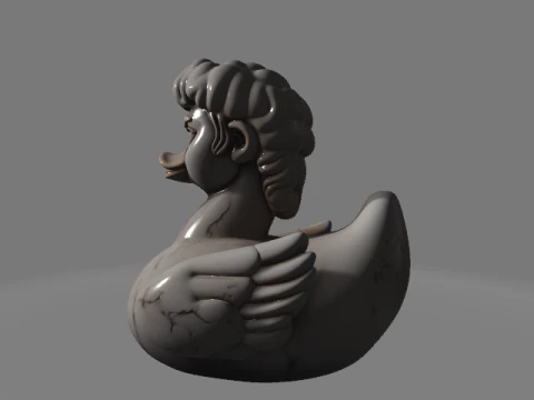 Rubber Duck David A Renaissance Twist 3D Print Model