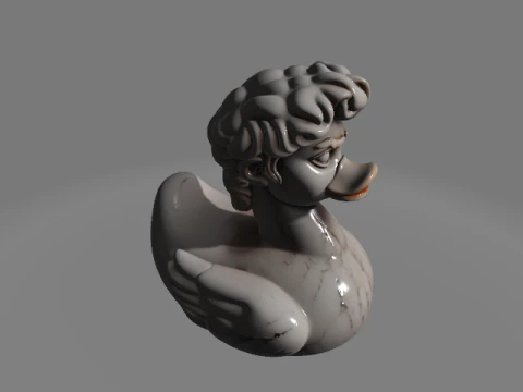 Rubber Duck David A Renaissance Twist 3D Print Model