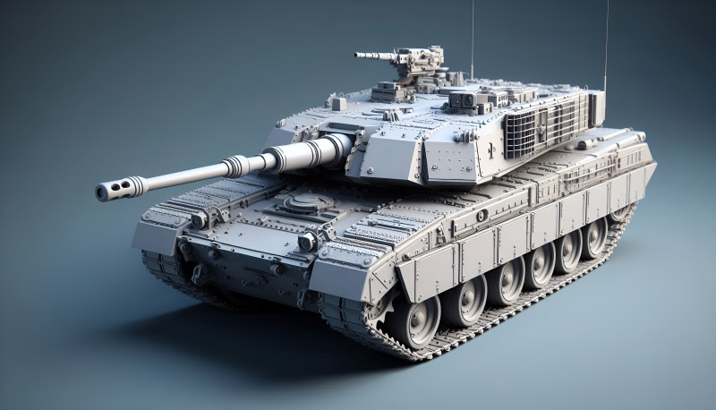 Challenger 2 Tank Realistic 3D Printable Military Model 3D Druckmodell .c4d .max .obj .3ds .fbx .stl .blend 
