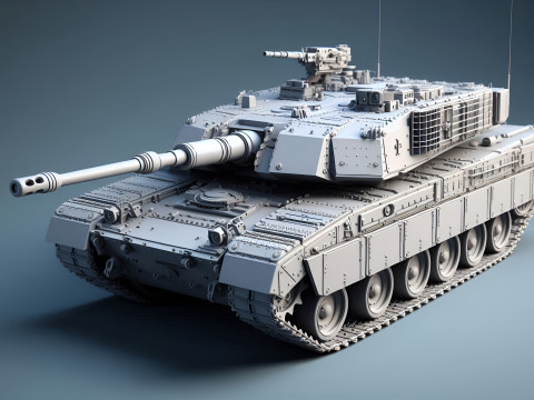 Challenger 2 Tank Realistic 3D Printable Military Model 3D प्रिंट मॉडल