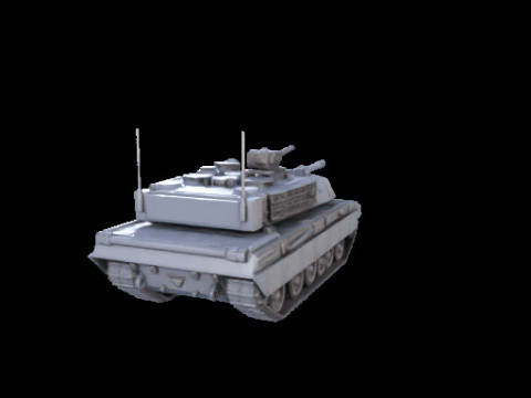 Challenger 2 Tank Realistic 3D Printable Military Model 3D Druckmodell