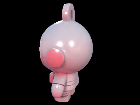 Astronaut Keychain Figure 3D 模型