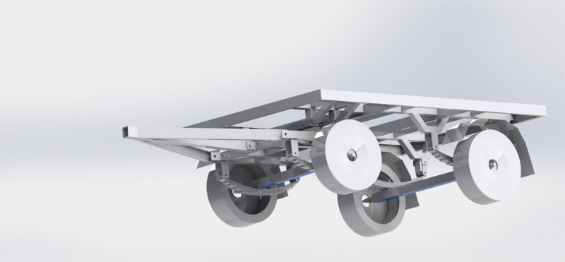 Heavy-duty articulated trailer 3D Модель .c4d .max .obj .3ds .fbx .stl .blend 