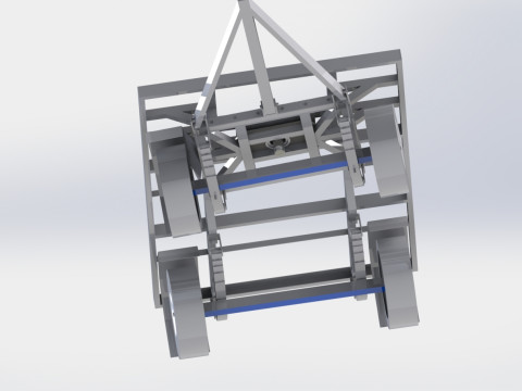 Heavy-duty articulated trailer 3D Модель