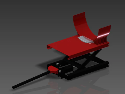 Hydraulic extraction table 3D Model