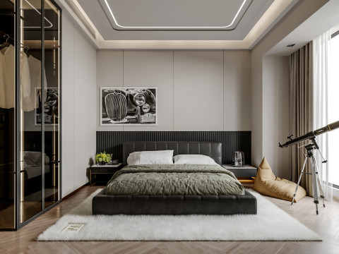 Bedroom interior scenes 3D Модель