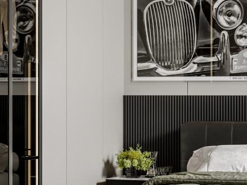 Bedroom interior scenes 3D Model