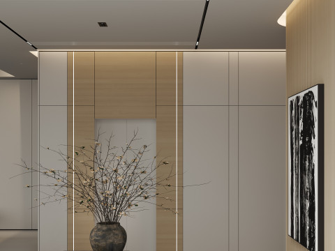 Modern living room dining room Modèle 3D