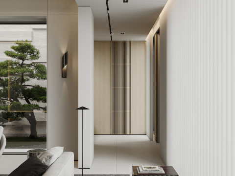 Modern living room dining room Modèle 3D