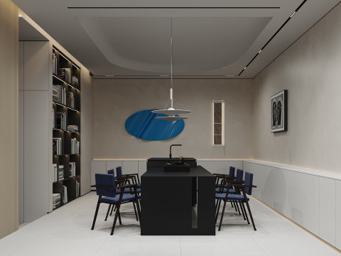 Modern living room dining room Modèle 3D