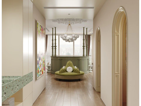 Luxurious girl bedrom 3D Model
